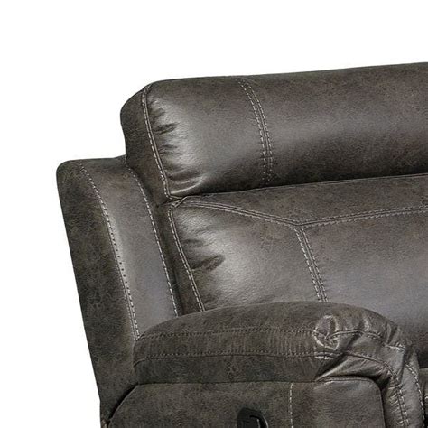 Nicole Reclining Faux Leather Upholstered Sectional Sofa On Sale