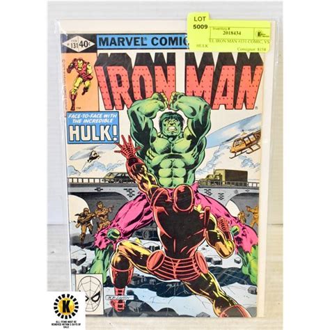 MARVEL IRON MAN #131 COMIC, VS HULK