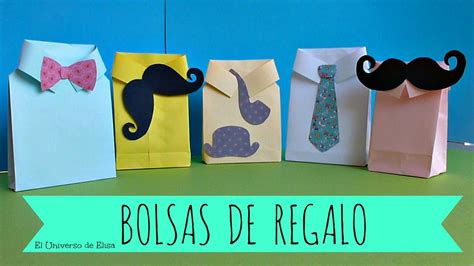 Bolsas de Regalo para el Día del Padre Cómo hacer una Bolsa de Papel