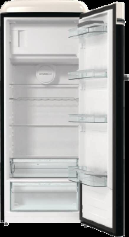 Gorenje OBRB615DBK Kühlgefrierkombi VW Bulli Edition schwarz creme EEK D