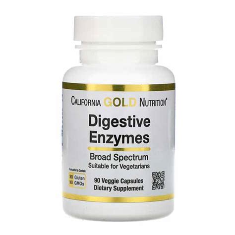 California Gold Nutrition Digestive Enzymes - Broad Spectrum - Hercules ...