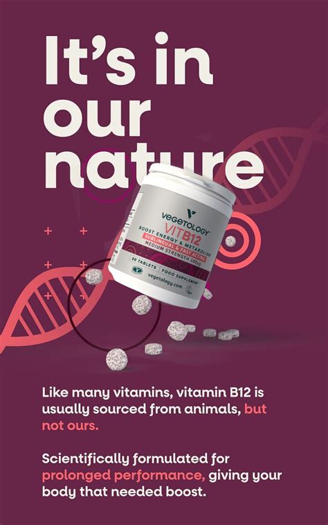 Suplementos energéticos sublinguales de vitamina B12 veganos