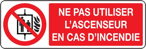 Panneau Ne Pas Utiliser L Ascenseur Signals