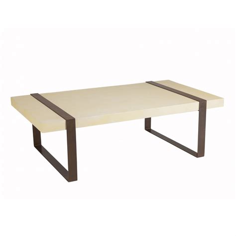 Gregoire Table Basse Rect X Cm Pieds Acier Rouille Plateau B Ton