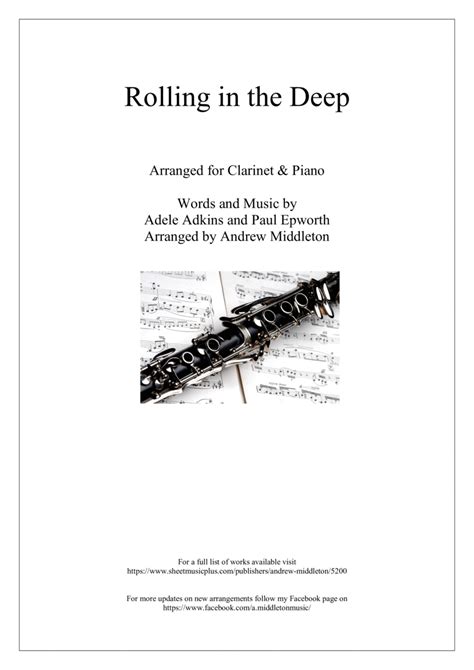 Rolling In The Deep By Adele Clarinet Solo Digital Sheet Music Sheet Music Plus