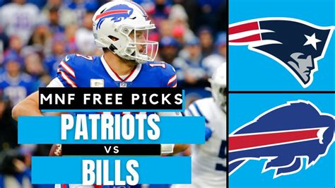 Monday Night Football Picks NFL Picks Week 13 PATRIOTS Vs BILLS MNF