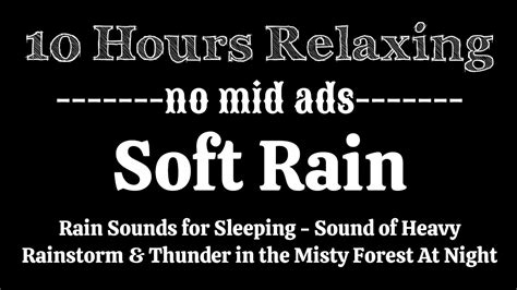 Rain Sounds For Sleeping Sound Of Heavy Rainstorm And Thunder In The