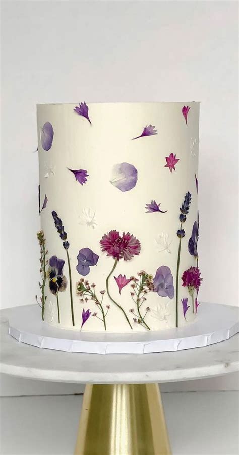 Pressed Flower Cakes Dried Flower Cake Fresh Flower Cakes