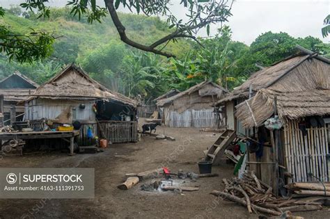 Village Scene In Sangean Village Sangeang Api Volcano Island Near