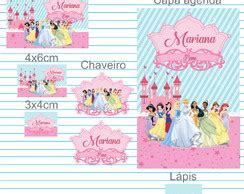 Etiquetas Escolares Princesas Disney Arquivo Digital Elo7