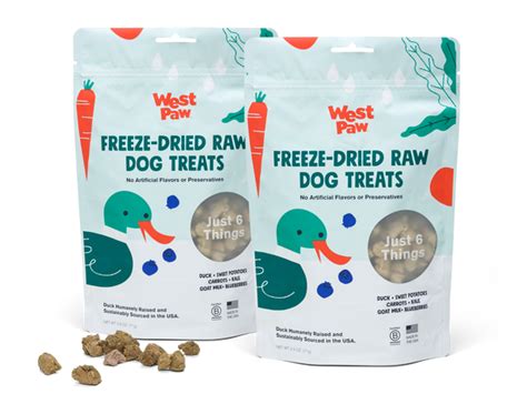 Duck with Superfood Dog Treat 2.5 Oz. Bag | Duck Dog Treats - West Paw