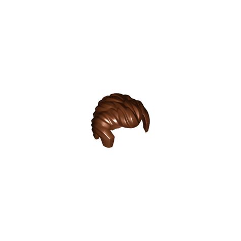 LEGO Reddish Brown Short Hair Swept Back With Widow S Peak And