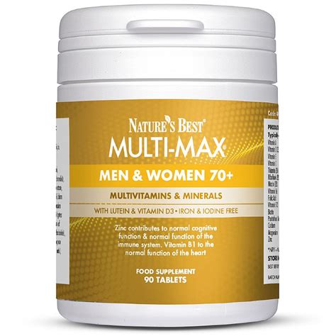 Multi Max 70 Multivitamins For Over 70s Natures Best