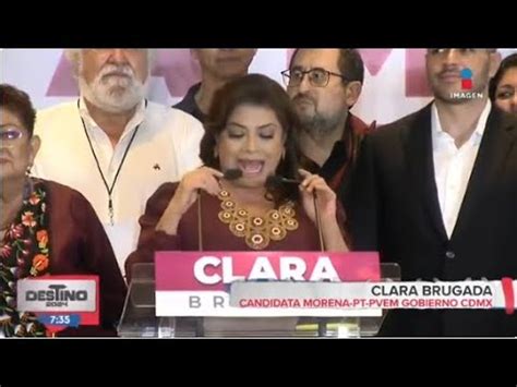 Clara Brugada Fue La Primera En Declararse Ganadora De La Jefatura De