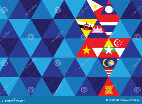 ASEAN Economic Community stock vector. Illustration of business - 40669885