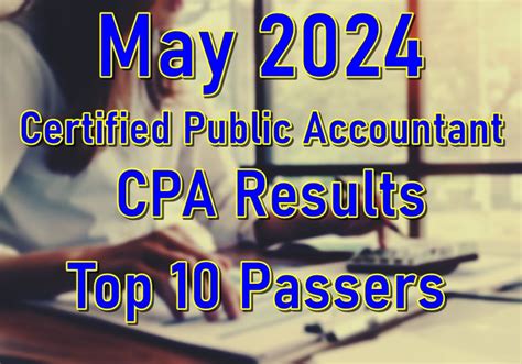 Cpa Board Exam Result May 2024 Top 10 Passers Philnews