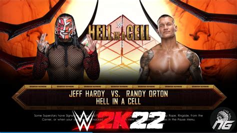 Jeff Hardy Vs Randy Orton Hell In A Cell Wwe K Gameplay Full Match