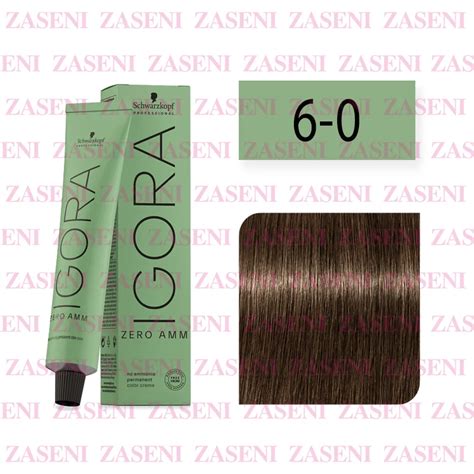 Schwarzkopf Tinte Igora Zero Amm Rubio Oscuro Natural Ml