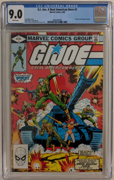 1982 Gi Joe Issue 1 Marvel Comic Book Cgc 90 Pristine Auction