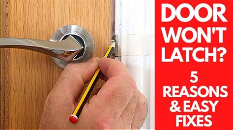 How To Fix A Door That Won T Latch Door Hinge Repair Diy Home Repair