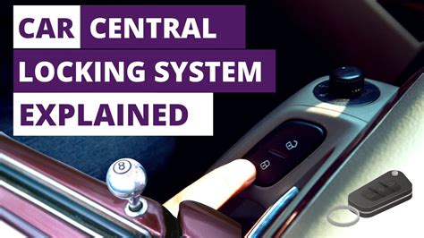 What Is Car Central Locking System Car Central Locking System Explained Youtube