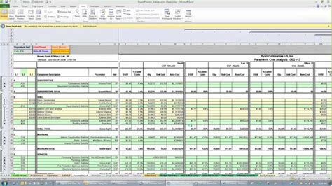 Construction Estimate Form Excel Example of Spreadshee construction ...