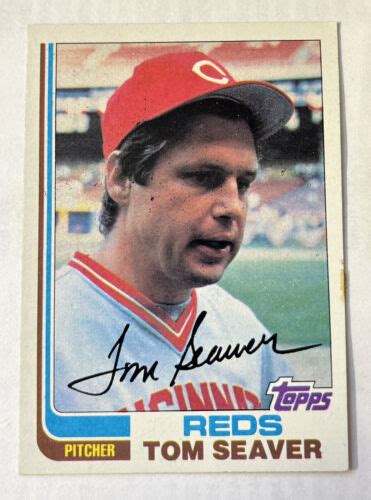 Tom Seaver 1982 Topps Baseball Card 30 Cincinnati Reds Ebay