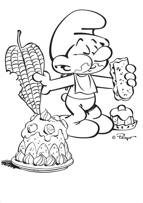 An Image Of A Cartoon Character Holding A Plate With Cake And Corn On