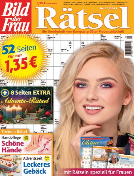 Read BILD der Frau Rätsel magazine on Readly the ultimate magazine