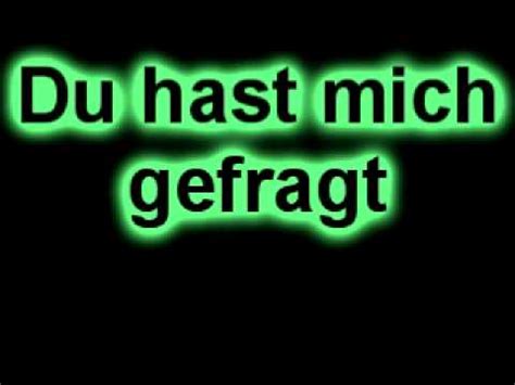 Rammstein Du Hast Lyrics In German Pictures Youtube