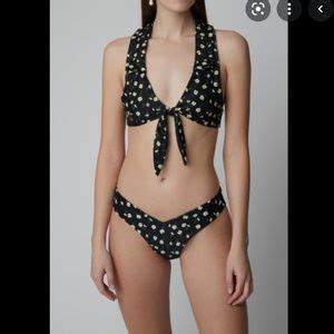 Onia Swim Onia Salerno Daisy Collared Tiefront Bikini Med Poshmark