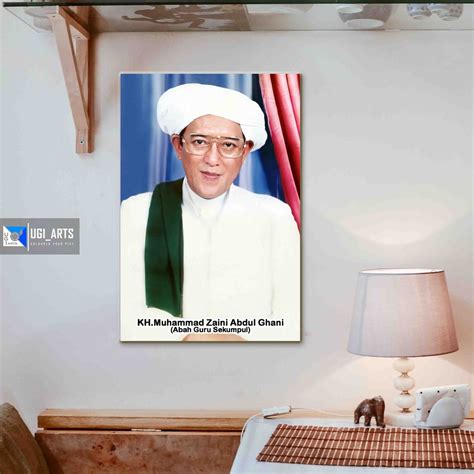 Jual Poster Kayu Hiasan Dinding Poster Abah Guru Sekumpul Kh Muhammad