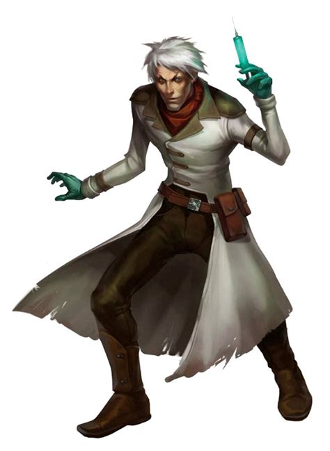 Male Human Vivisectionist Alchemist Pathfinder Pfrpg Dnd Dandd D20 Fantasy Nerd Art Dandd