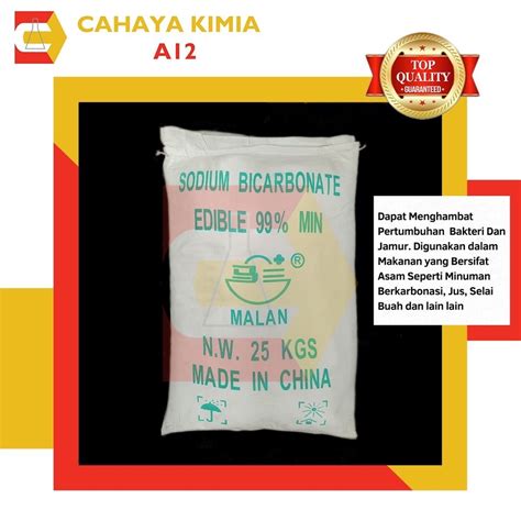 Jual Soda Kue Sodium Bicarbonate Baking Soda Ex RRC MALAN 1 Zak