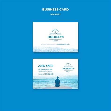 Premium Psd Realistic Holiday Fun Business Card Template