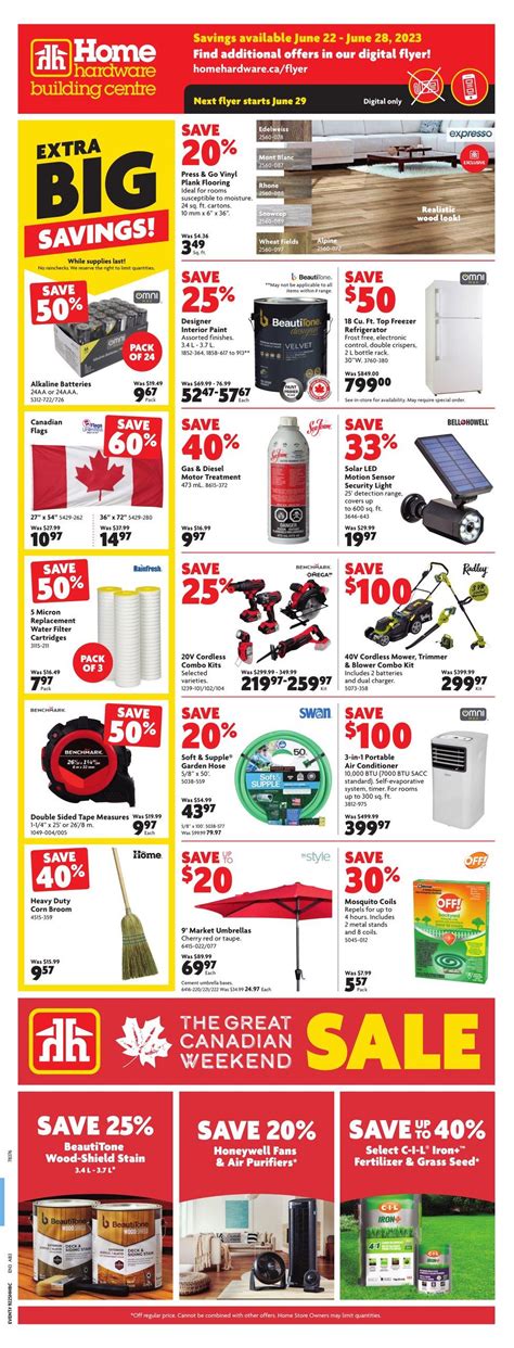 Home Hardware Building Centre Ab Flyer June To