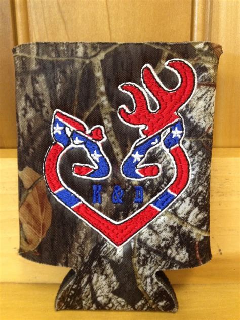 Mossy Oak Initial Rebel Buck And Doe Heart By Blackcatembroideryco