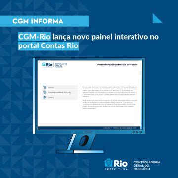 CGM Rio lança novo painel interativo no portal Contas Rio Prefeitura