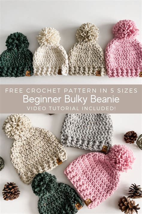 Beginner Bulky Beanie Free Crochet Pattern Artofit