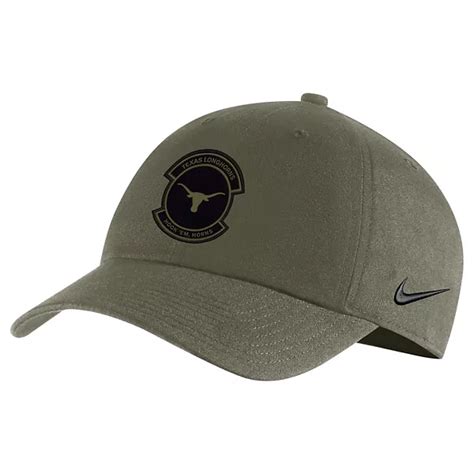 Mens Nike Olive Texas Longhorns Military Pack Heritage86 Adjustable Hat