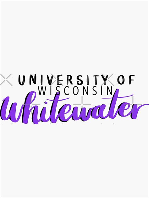 University Of Wisconsin Whitewater Sticker For Sale By Emilymoeller