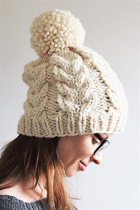 Pom Pom or Bobble Hats Knitting Patterns- In the Loop Knitting