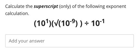 Solved Calculate The Superscript Only Of The Following Chegg