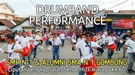 Semarak Drumband SMP N 1 Gombong Dan Alumni Ikasago Dalam Jalan Sehat