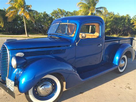 1938 Ford Pickup Model 85 Ford Electric Blue Original Engine With