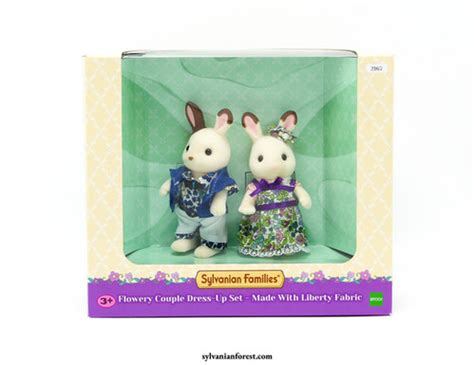 Flowery Couple Dress Up Set Made With Liberty Fabric Terra S Sylvanians