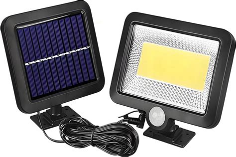 Wodoodporna Lampa Solarna Z Czujnikiem Ruchu Led Diod Lampa