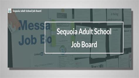 Sequoia District Adult School Sequoia Adult School