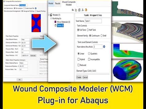 Wound Composite Modeler WCM Plugin For Abaqus Demo YouTube