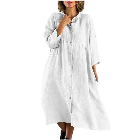 Aueoeo Casual Midi Dress For Women Women Elegant Casual Fall Dress